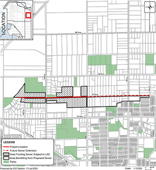 Map of Surrey West Clayton Development Proposal